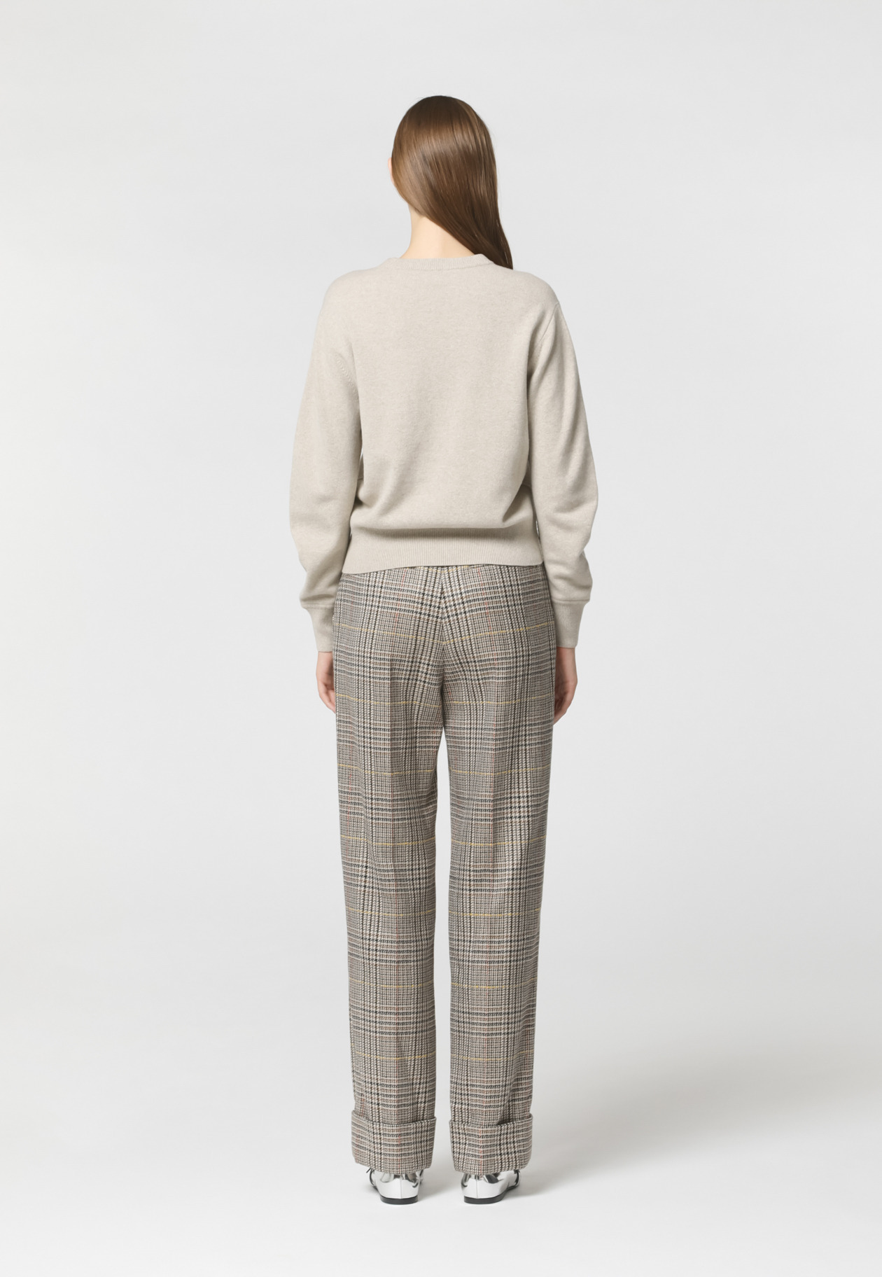 WOOL CHECK MACKIN PANTS 詳細画像 Beige 4