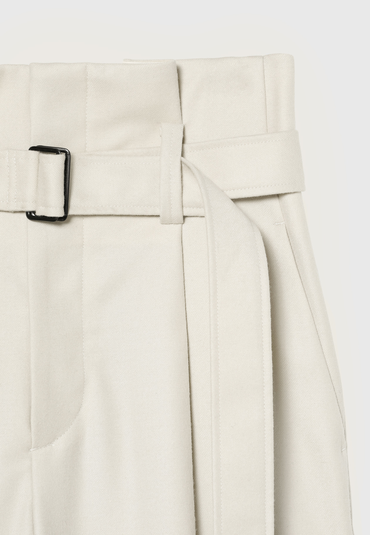 CASHMERE WOOL HIGH WAIST WIDE PANTS 詳細画像 OW 4