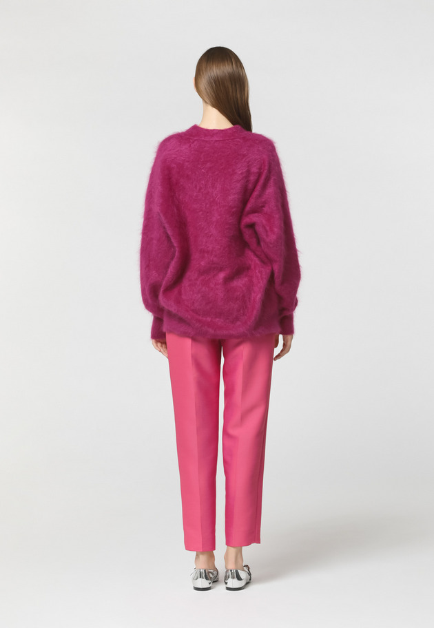 SILK WOOL TWILL PANTS 詳細画像 Pink 4