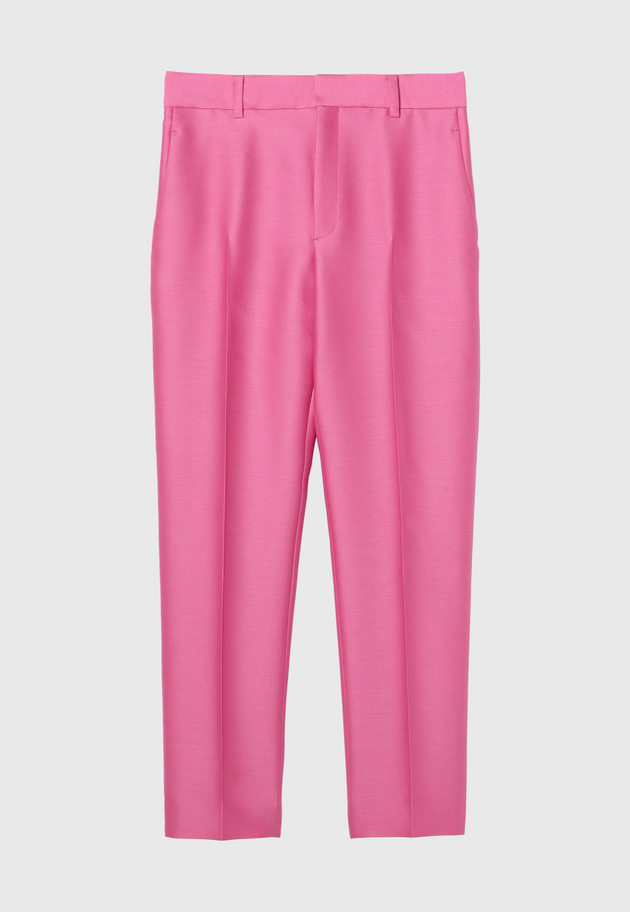 SILK WOOL TWILL PANTS 詳細画像 Pink 5
