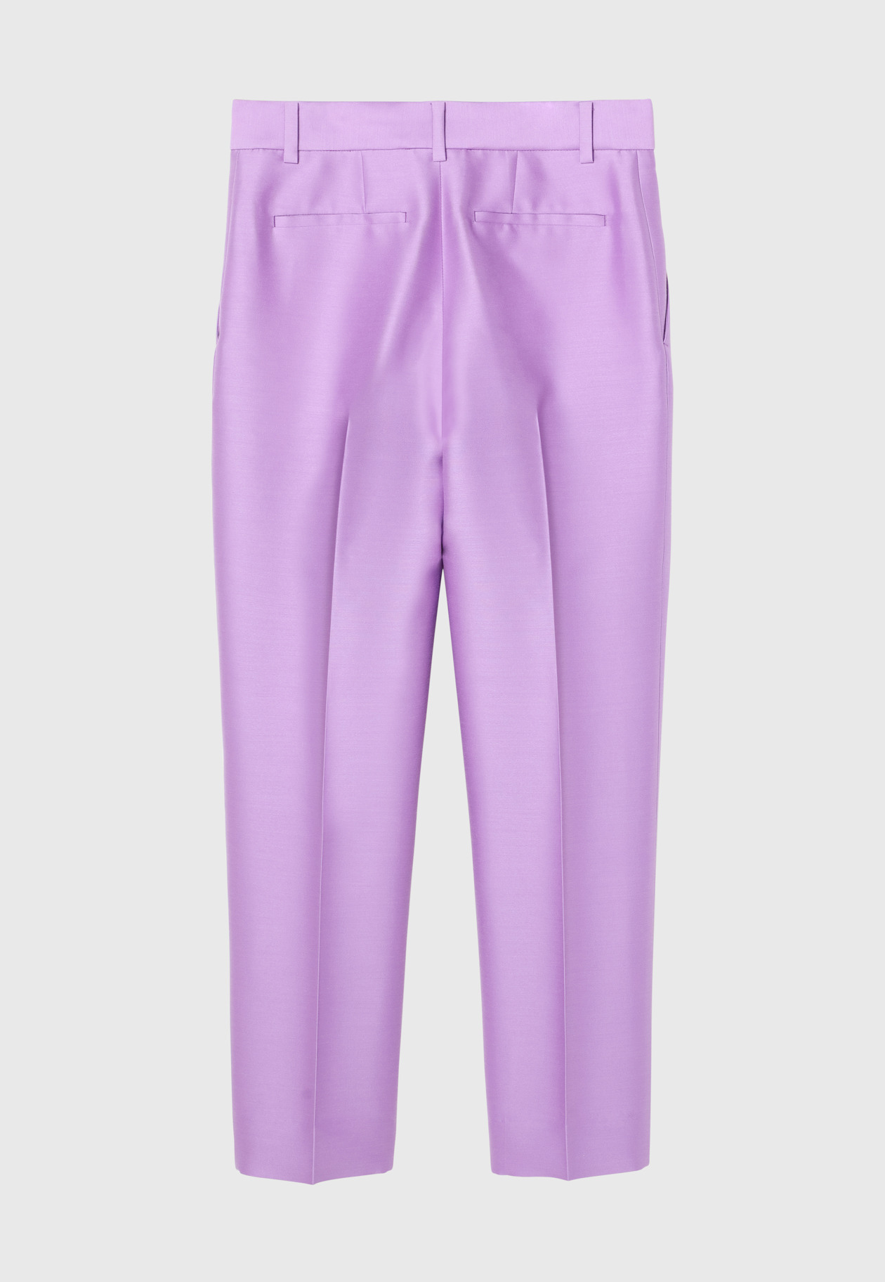 SILK WOOL TWILL PANTS 詳細画像 Purple 5