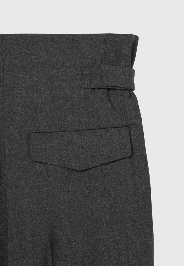 WOOL 2WAY STRETCH  BELTED PANTS 詳細画像 Chcl 11