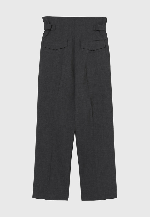 WOOL 2WAY STRETCH  BELTED PANTS 詳細画像 Chcl 7