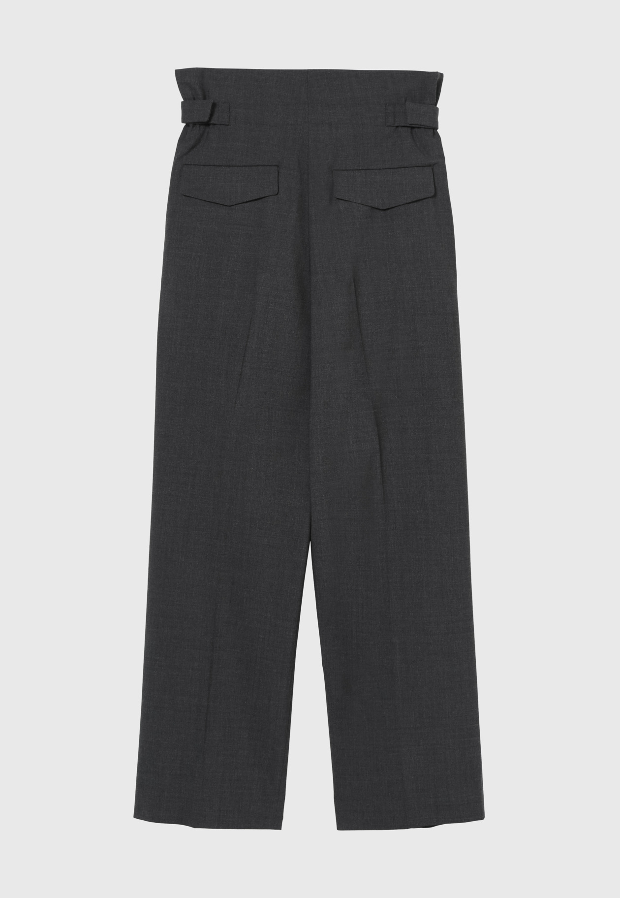 WOOL 2WAY STRETCH  BELTED PANTS 詳細画像 Chcl 7