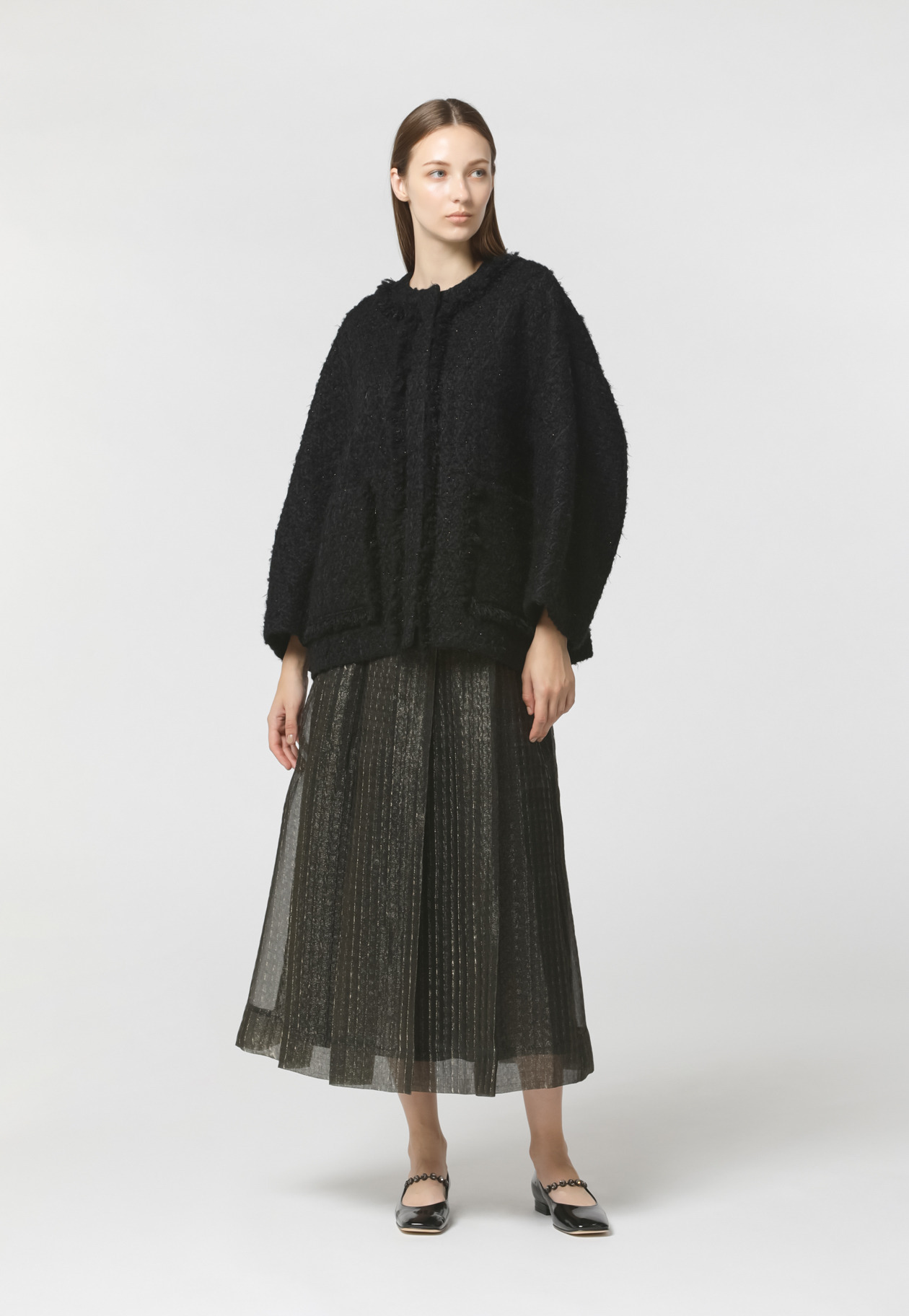SHEER TUCK SKIRT 詳細画像 Gold 1