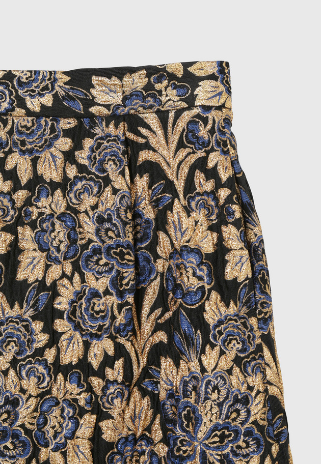 FLOWER JACQUARD SKIRT 詳細画像 Gold 4