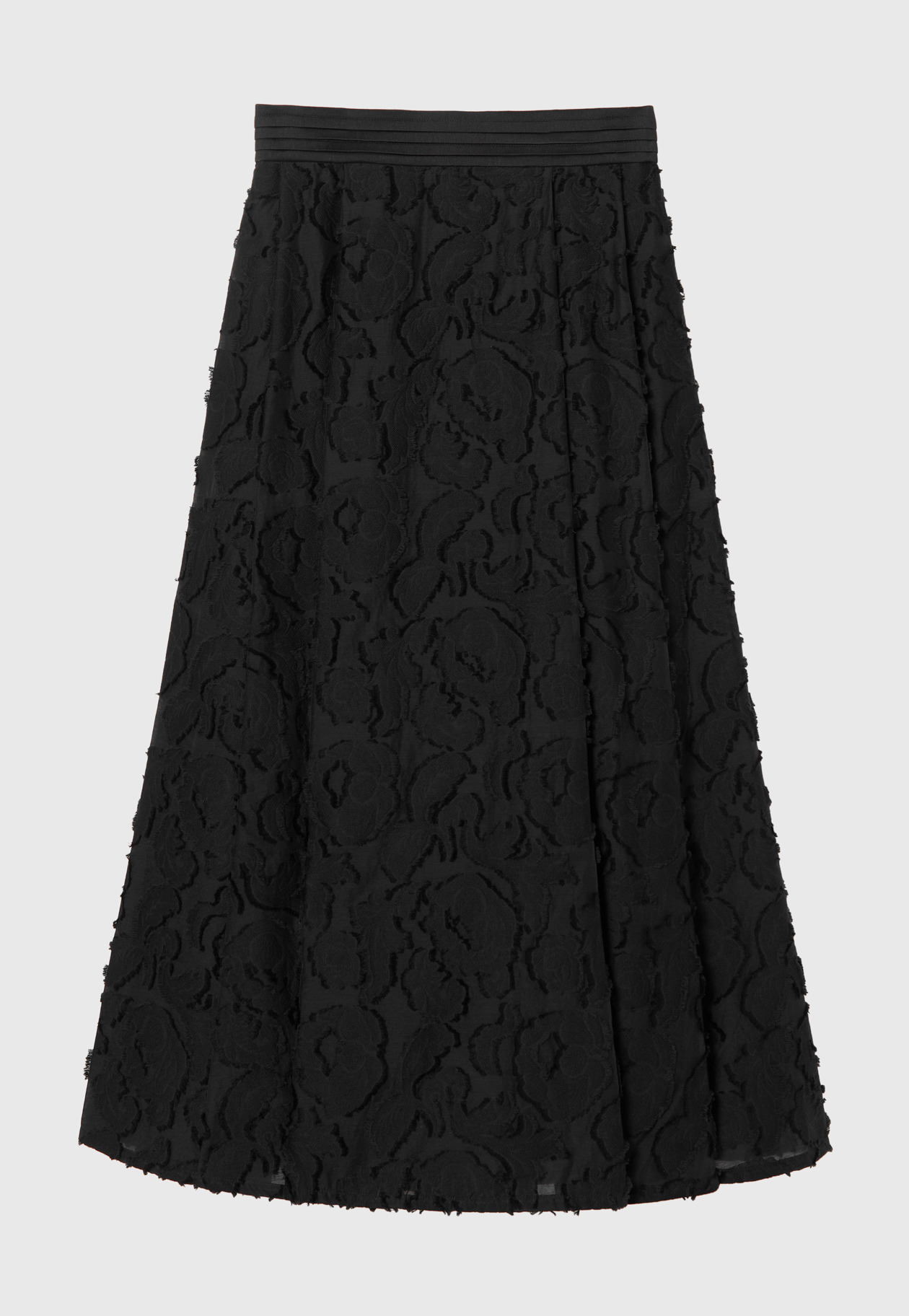 FLOWER CUT JAQUARD SKIRT 詳細画像 Black 4