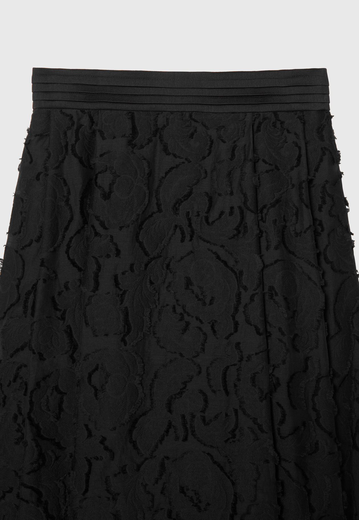 FLOWER CUT JAQUARD SKIRT 詳細画像 Black 6