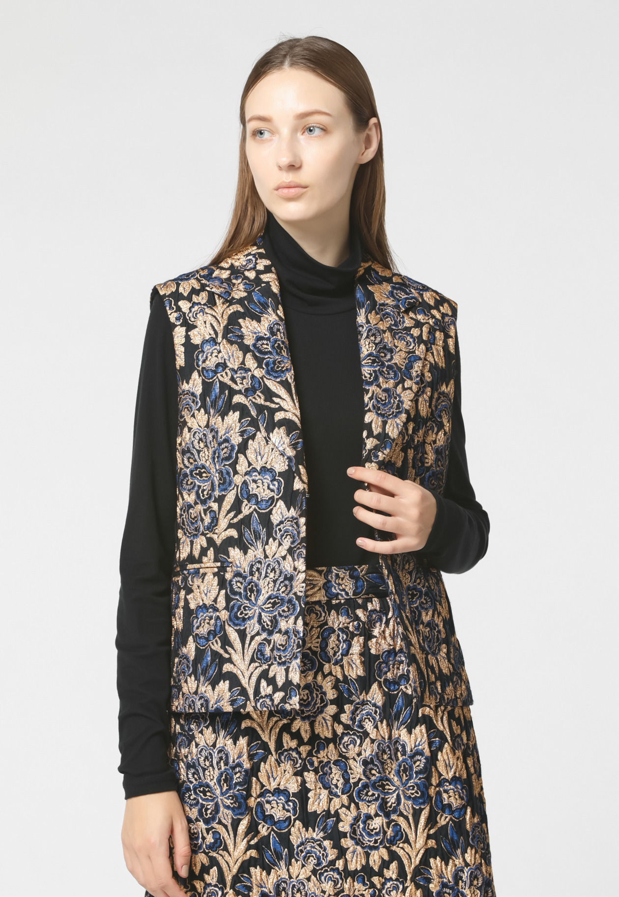 FLOWER JACQUARD GILET｜DÉPAREILLÉ｜デパリエ オフィシャルサイト