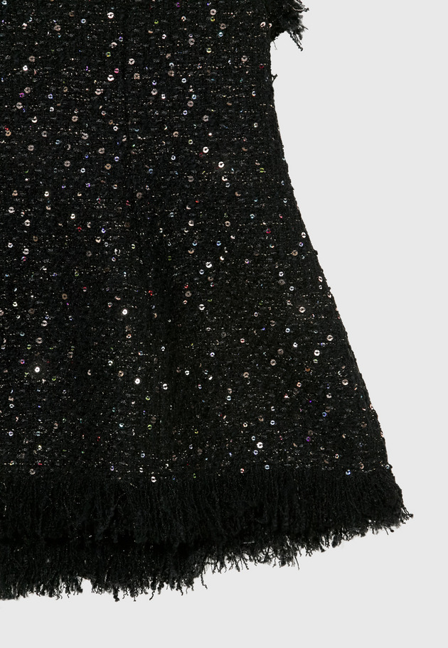 SPANGLE TWEED GILET 詳細画像 Black 11