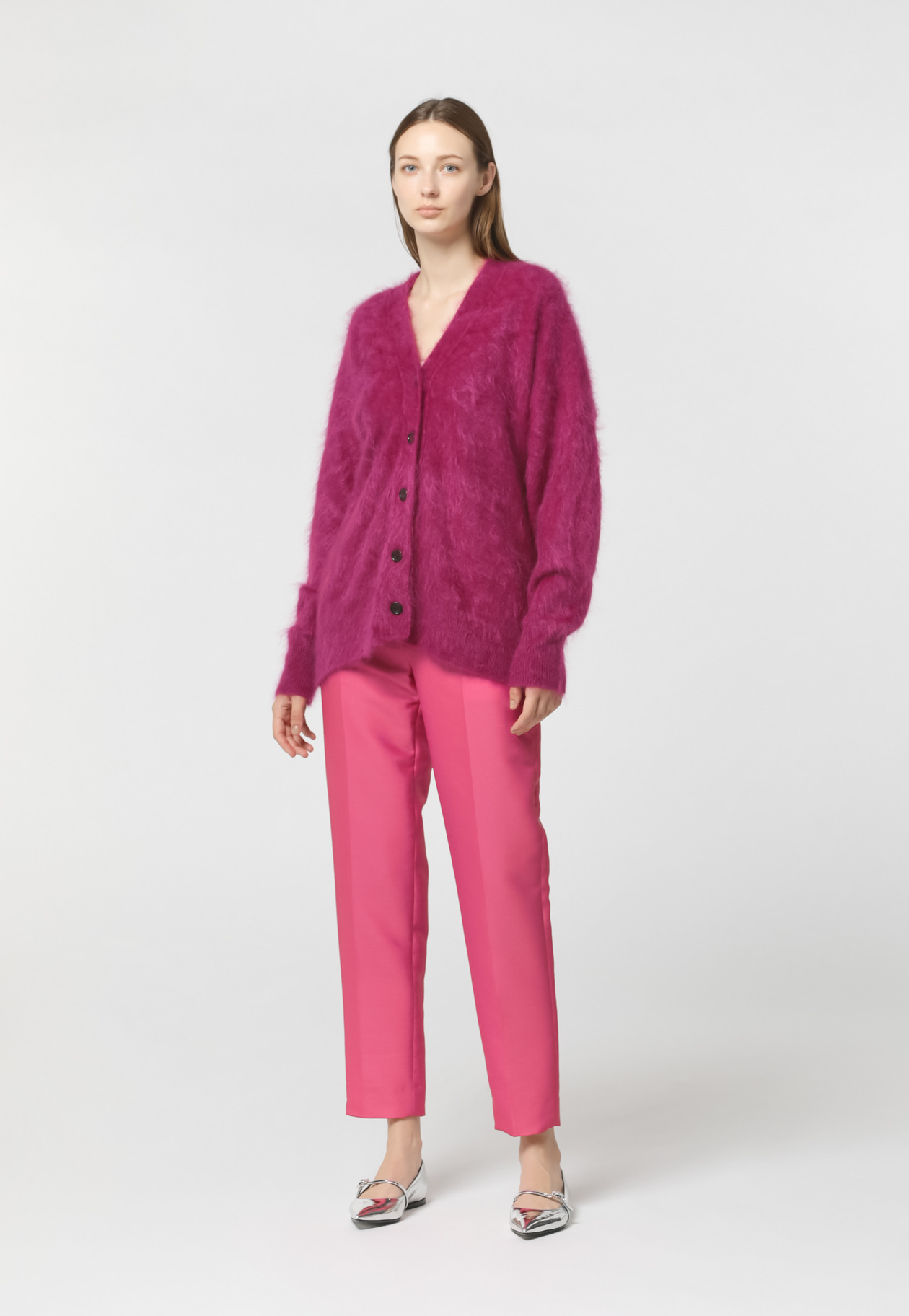 CASHMERE FUR CARDIGAN 詳細画像 Pink 1