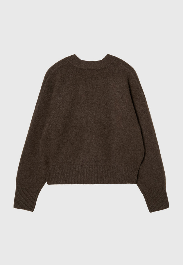 WHITE YAK DOLMAN SLEEVE CARDIGAN 詳細画像 Brown 2