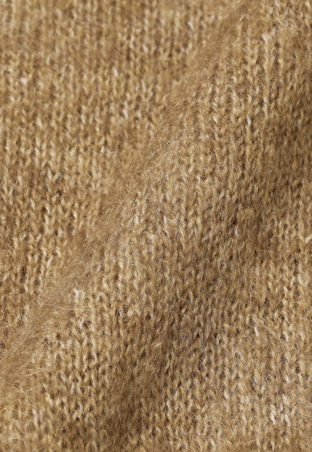 MOHAIR CREW NECK KNIT		 詳細画像 Mocha 8