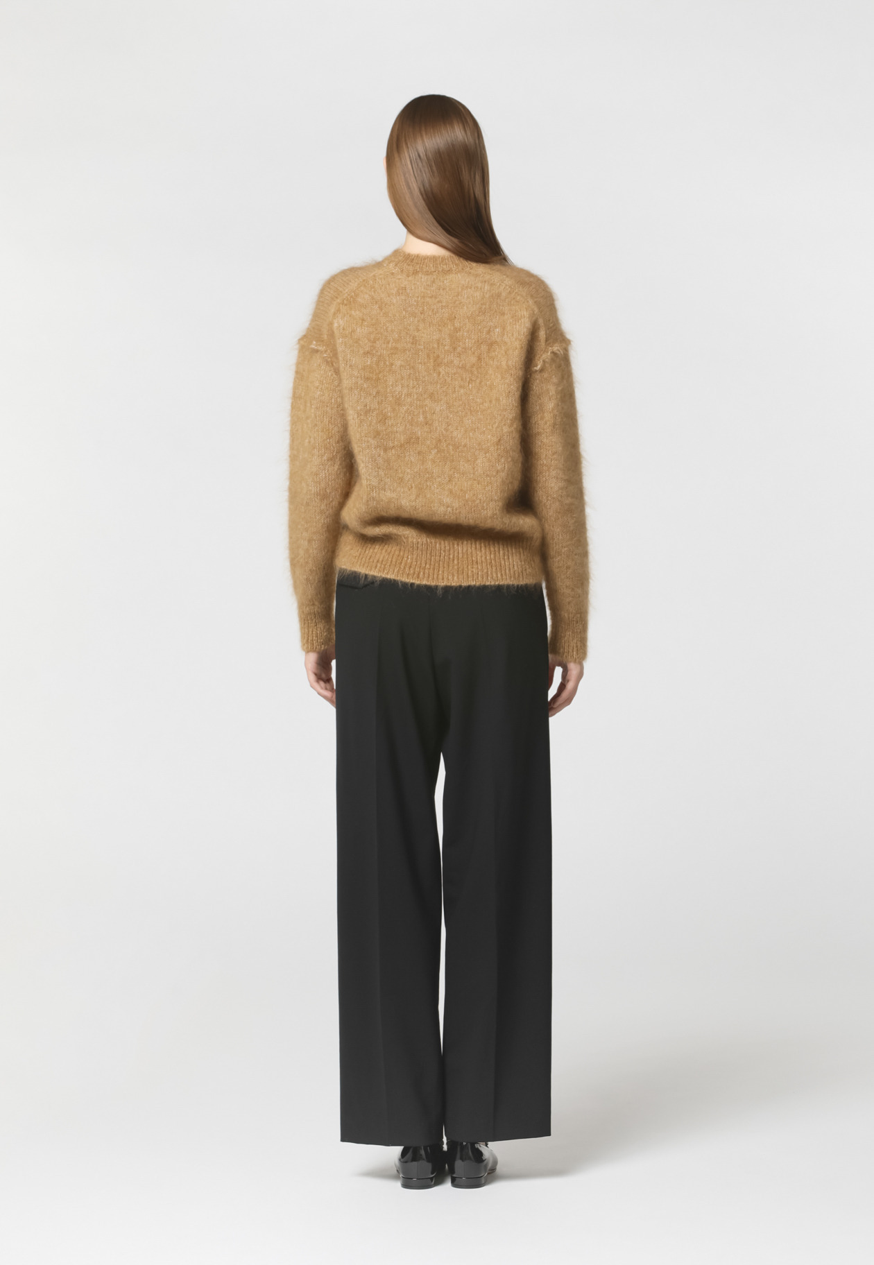 MOHAIR CREW NECK KNIT		 詳細画像 Mocha 6
