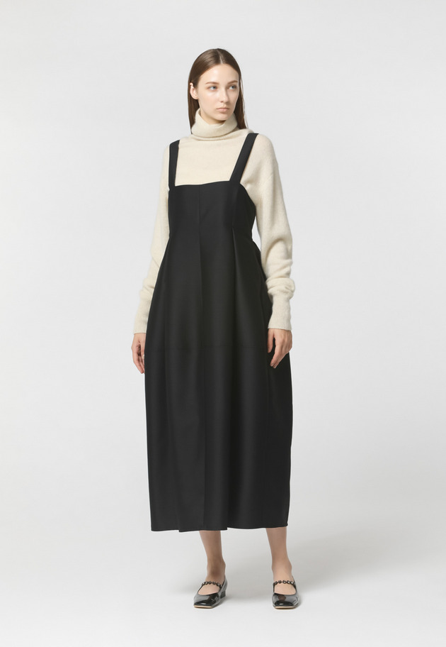 WHITE YAK LOOSE BOTTLE NECK KNIT 詳細画像 OW 1