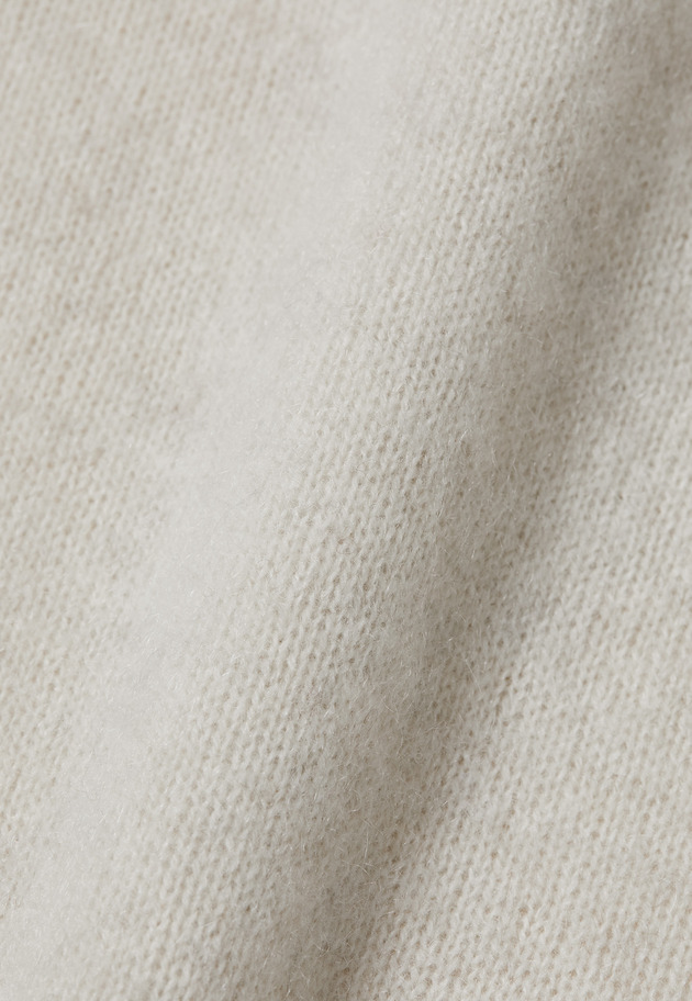 WHITE YAK LOOSE BOTTLE NECK KNIT 詳細画像 OW 3