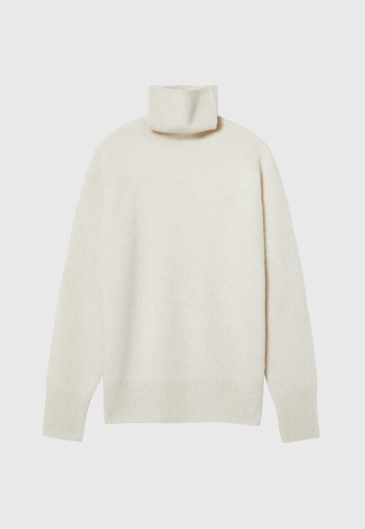 WHITE YAK LOOSE BOTTLE NECK KNIT 詳細画像 OW 2