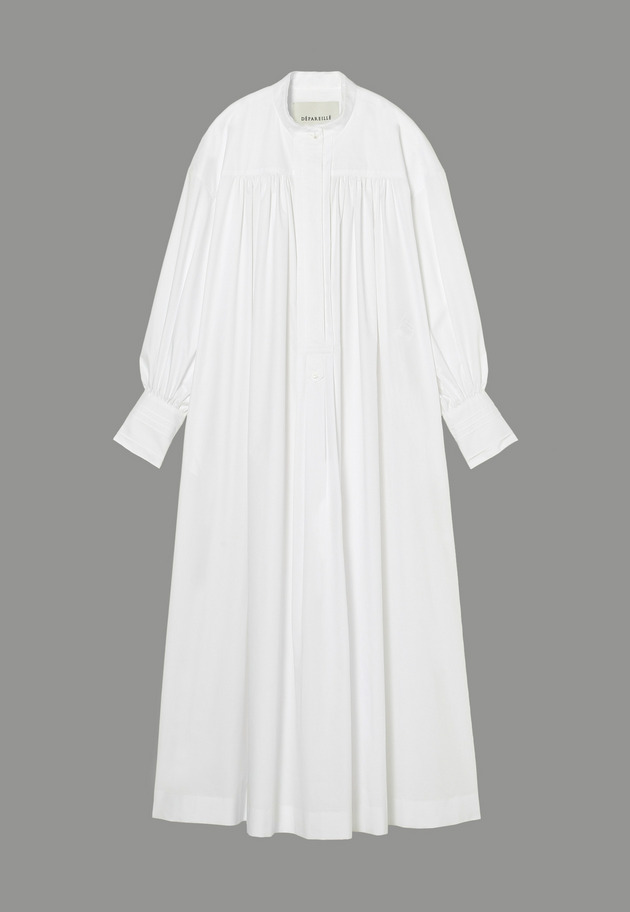 COTTON GATHERED DRESS 詳細画像 OW 1