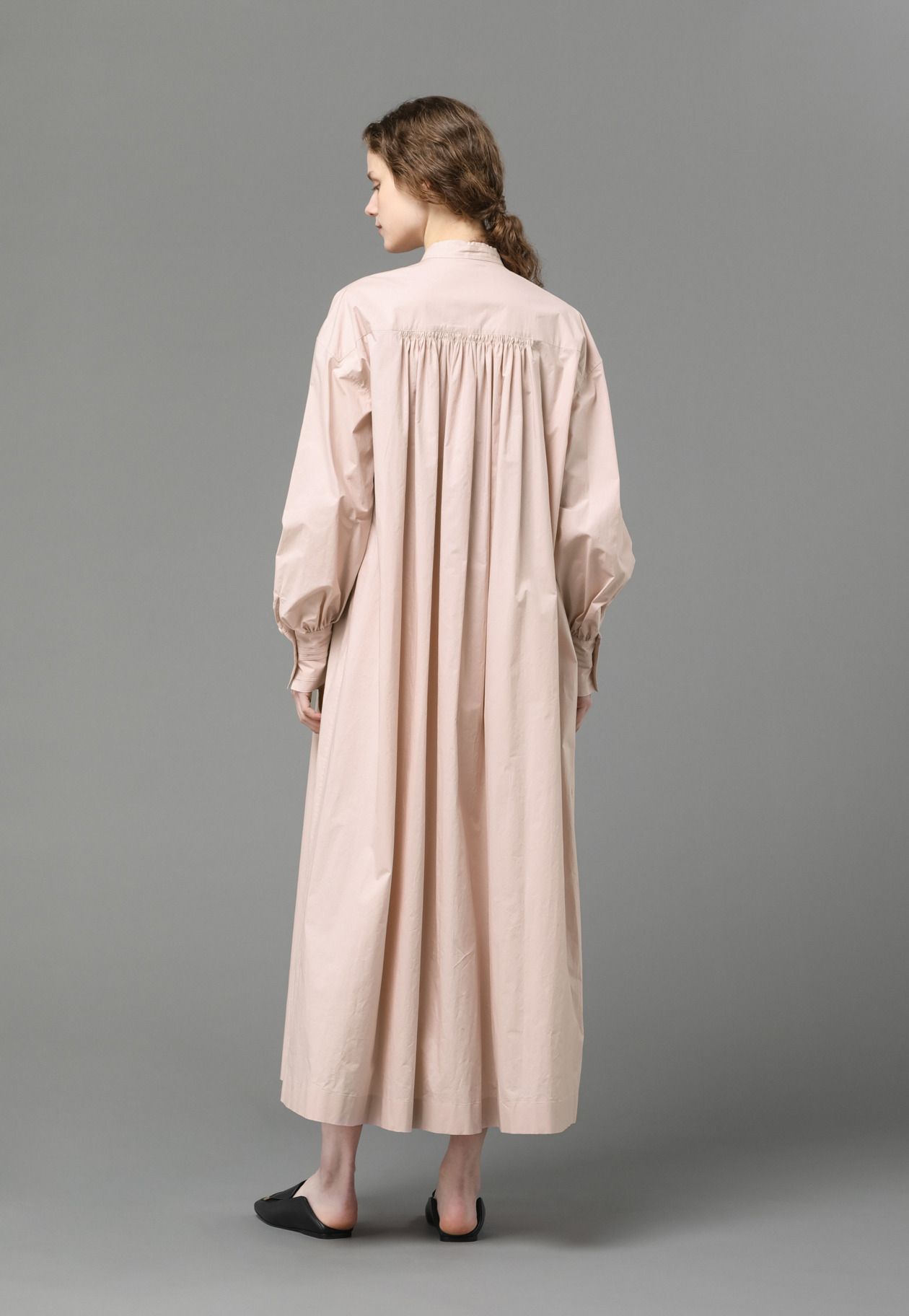 COTTON GATHERED DRESS 詳細画像 Pink 3