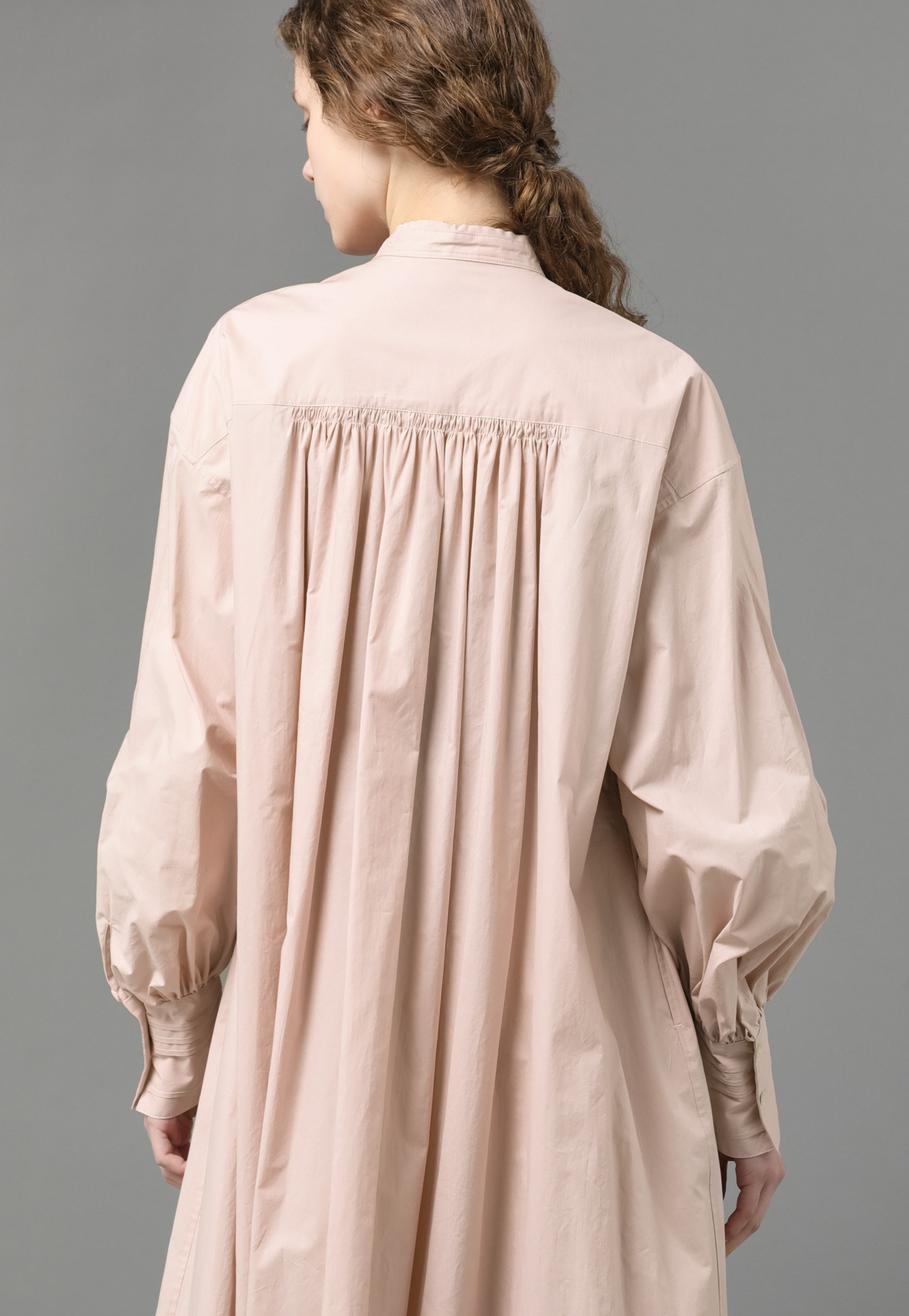 COTTON GATHERED DRESS 詳細画像 Pink 5