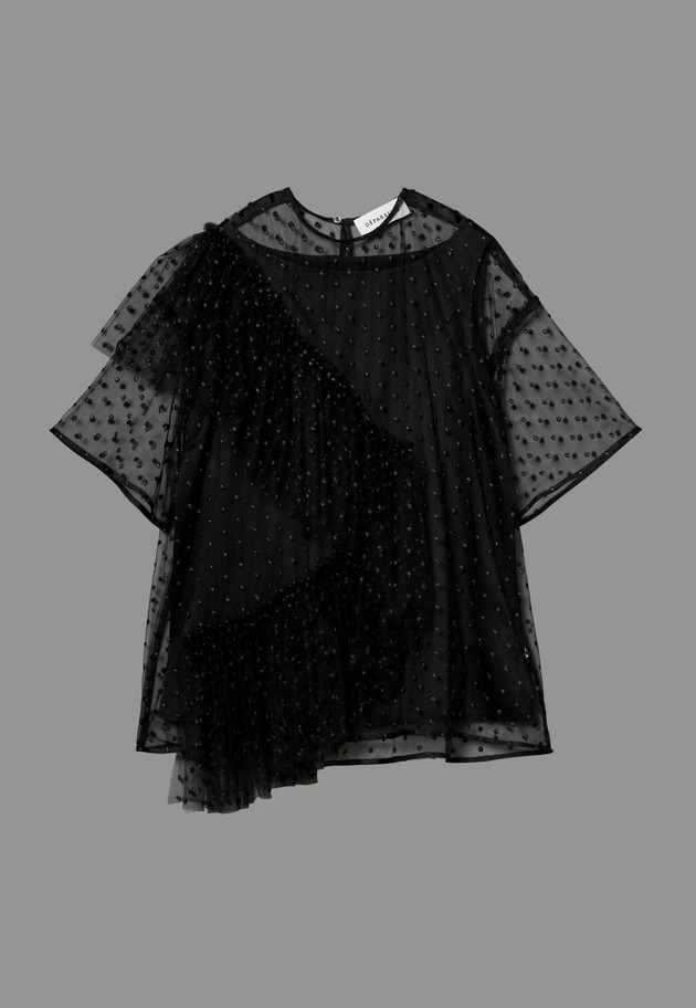 DOT TULLE BLOUSE 詳細画像 Black 10