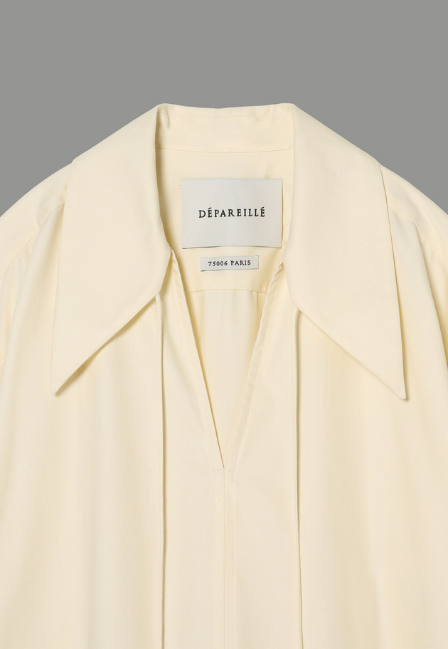 LONG POINT COLLAR BLOUSE 詳細画像 Beige 10