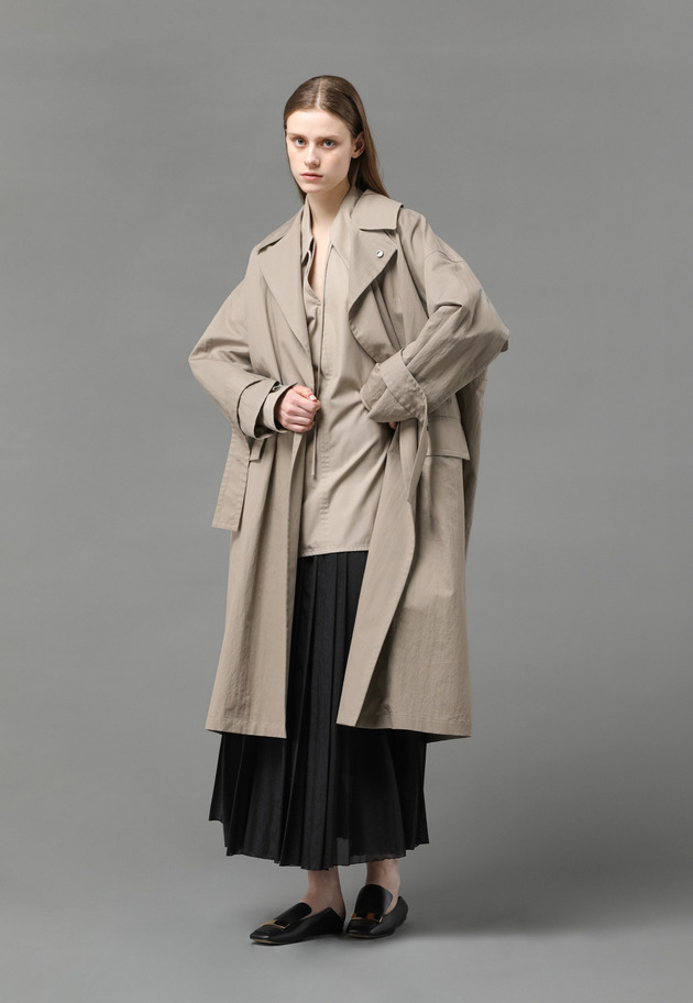 PIECE DYED TRENCH COAT 詳細画像 G.BE 2