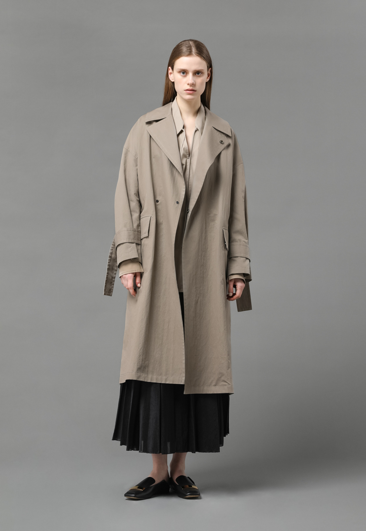 PIECE DYED TRENCH COAT 詳細画像 G.BE 4
