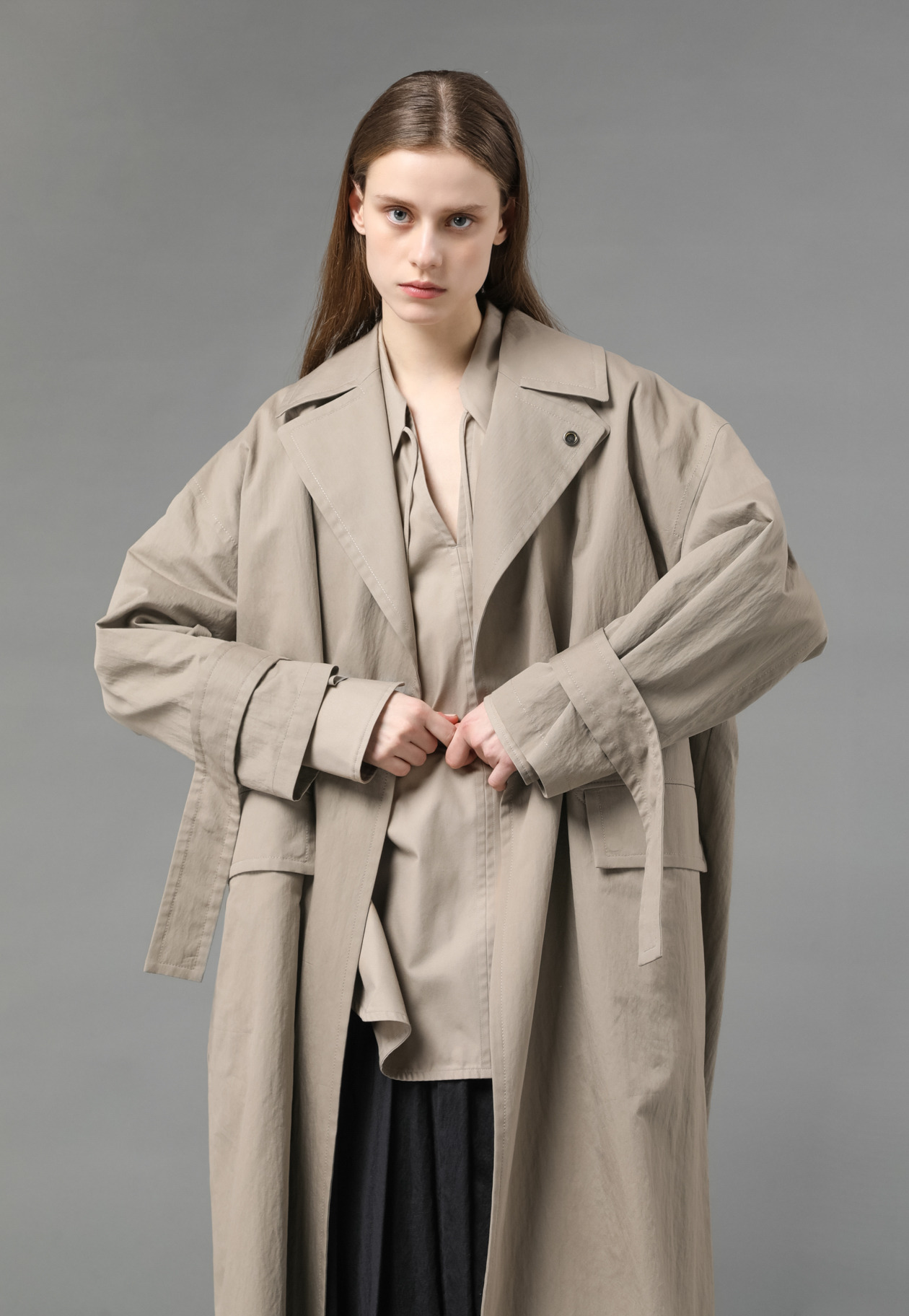 PIECE DYED TRENCH COAT 詳細画像 G.BE 5