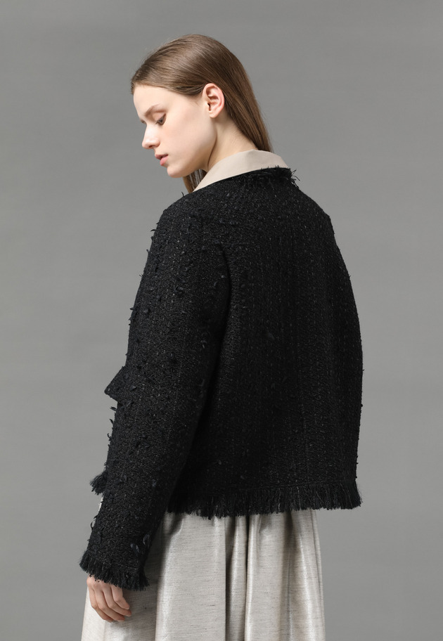 FANCY TWEED JACKET 詳細画像 Black 8