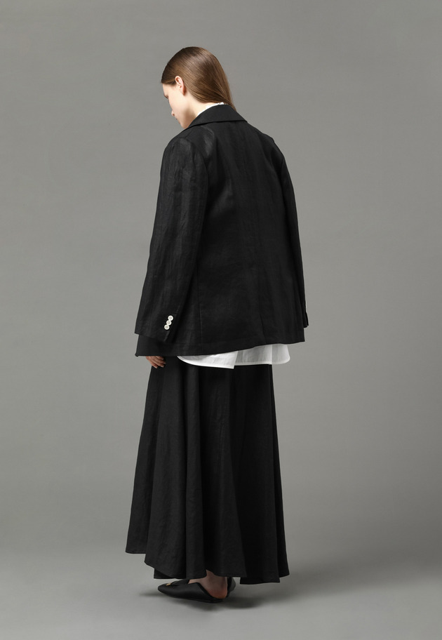 LINEN TWILL JACKET 詳細画像 Black 5