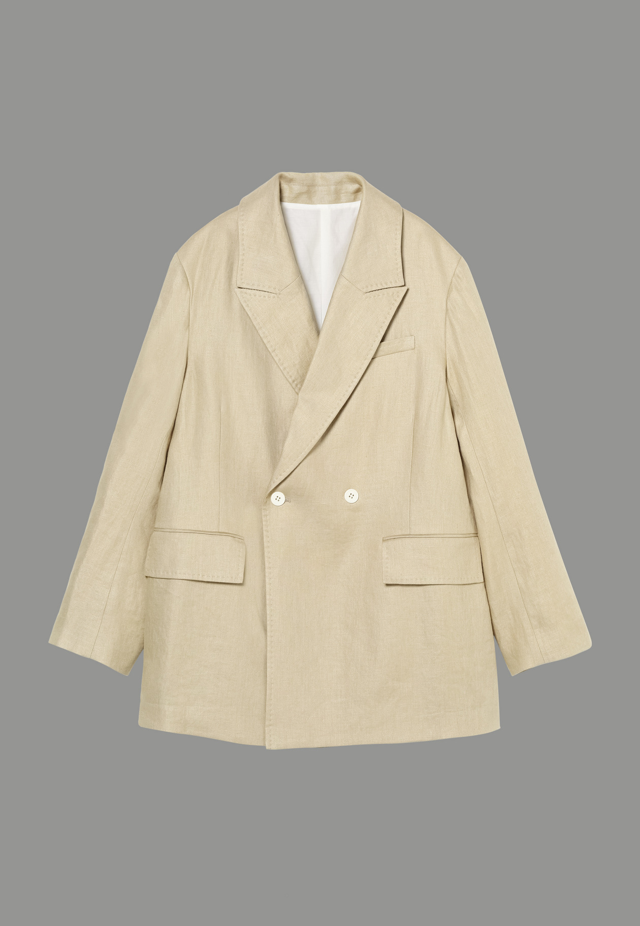 LINEN TWILL JACKET 詳細画像 Beige 8