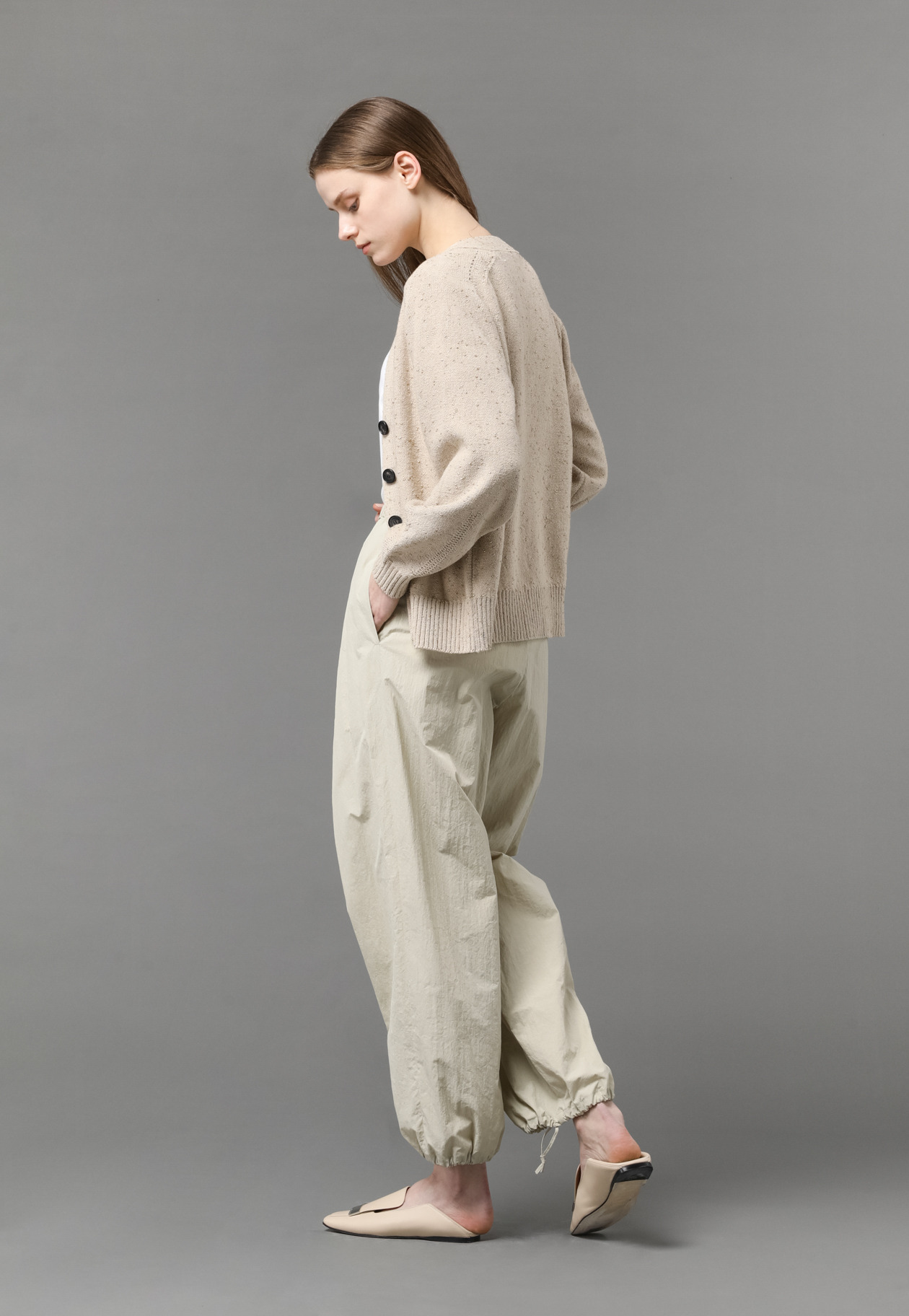 DRAWSTRING OVER PANTS 詳細画像 Beige 6