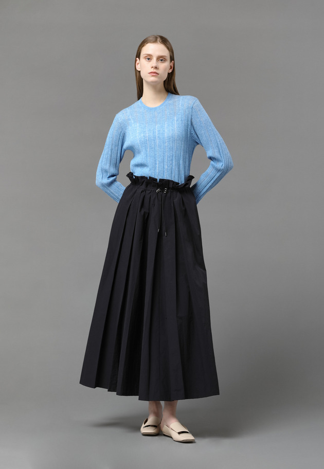 DRAWSTRING SKIRT 詳細画像 Black 2