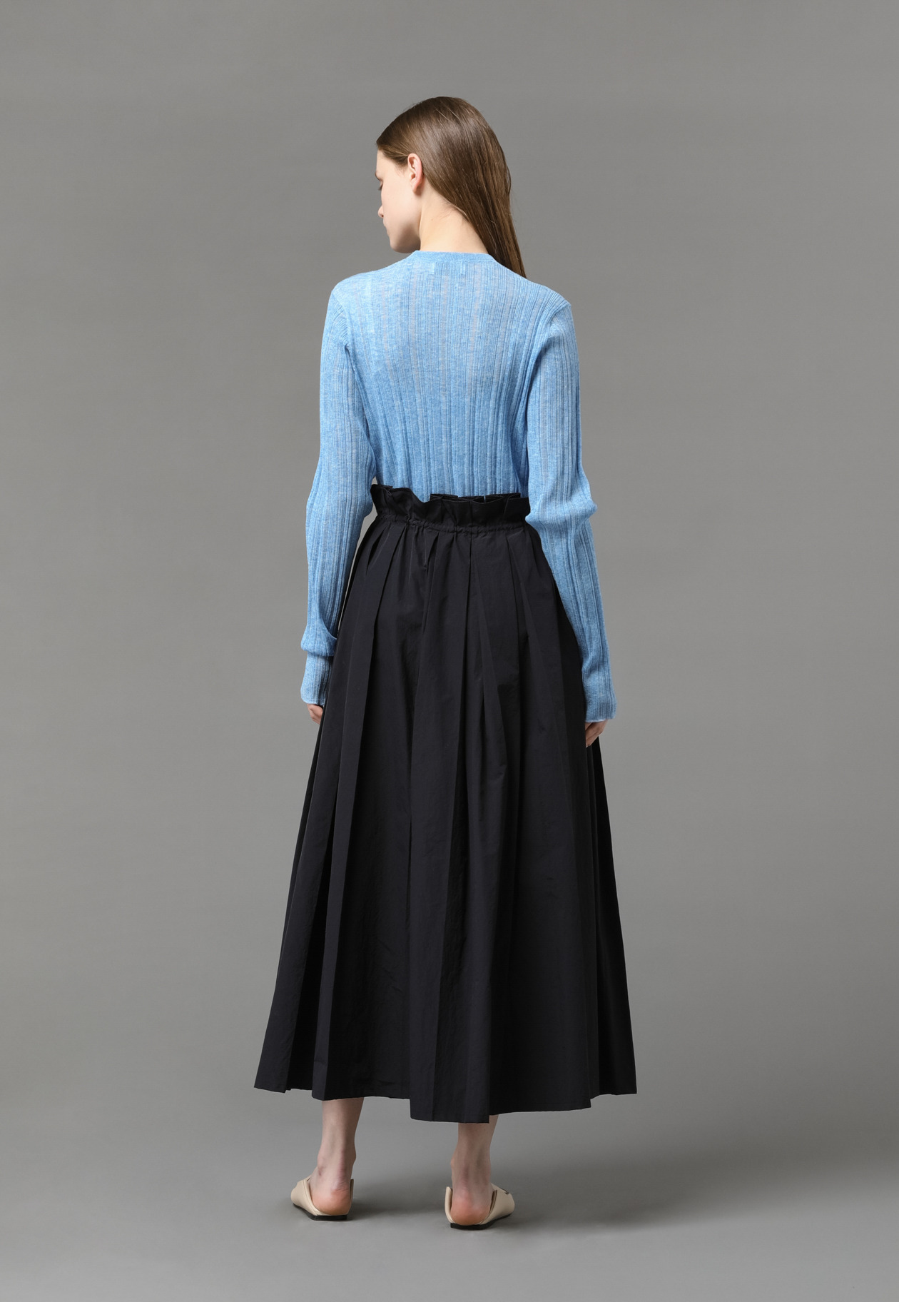 DRAWSTRING SKIRT 詳細画像 Black 5