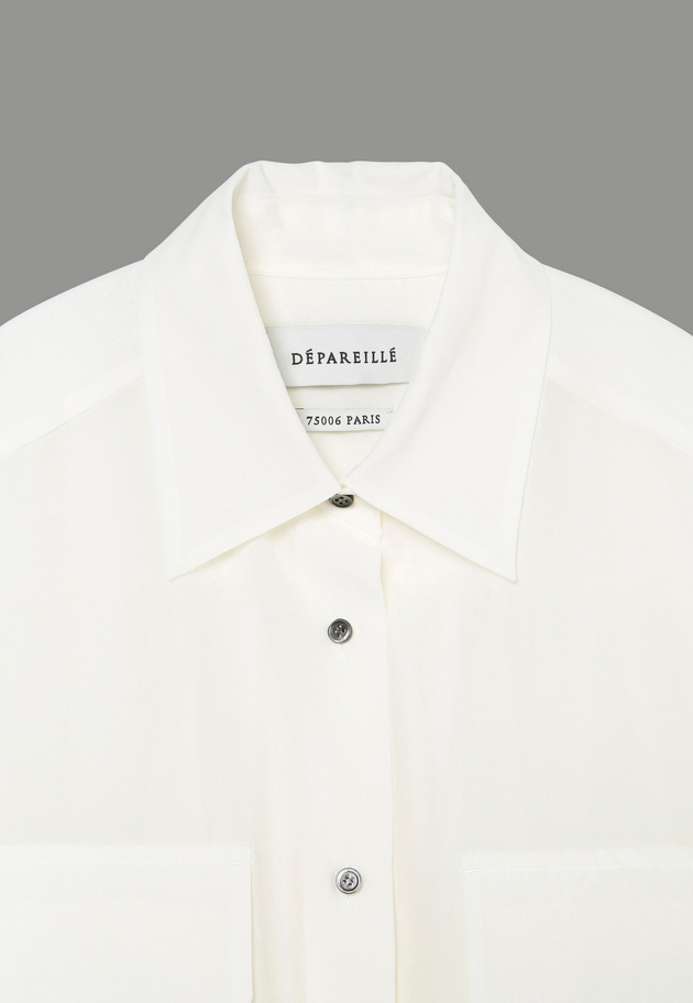 COTTON SILK SHEER BLOUSE 詳細画像 OW 11