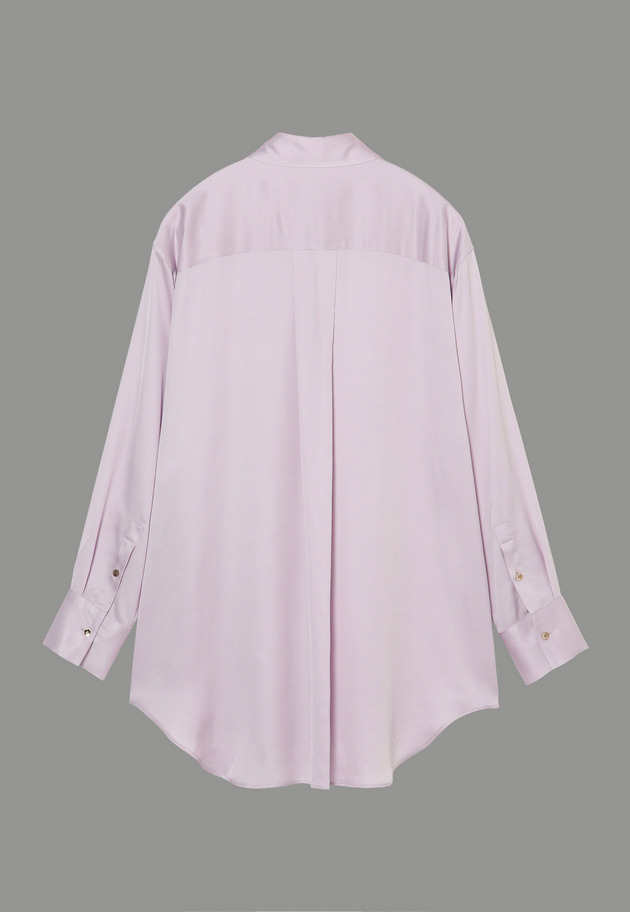 VISCOSE SATIN SHIRT 詳細画像 Lav 8