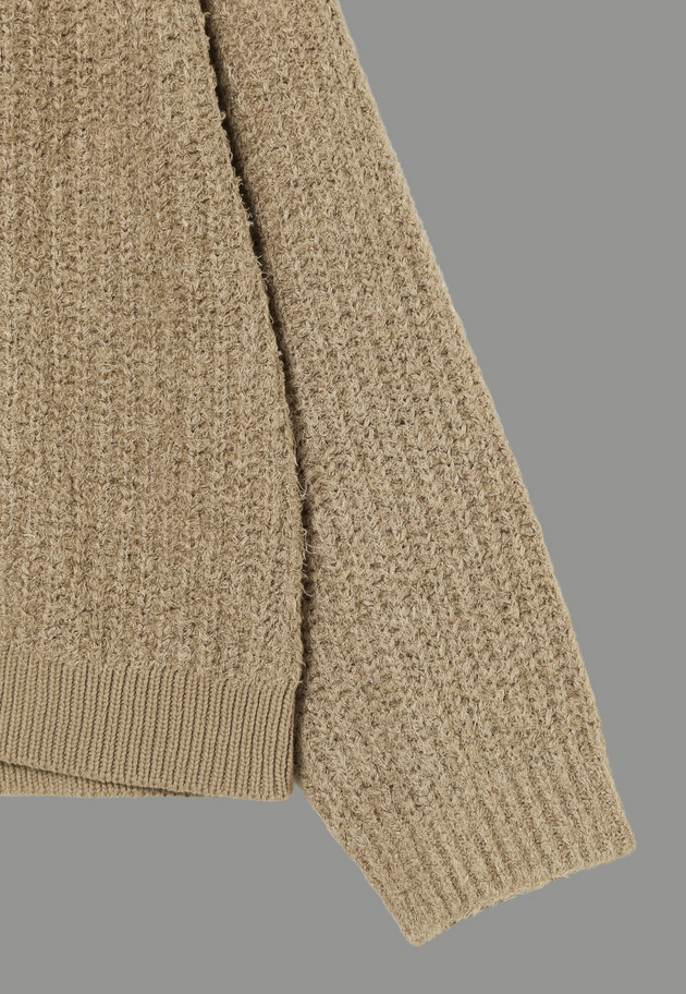 BRUSHED FANCY YARN CARDIGAN 詳細画像 Beige 4