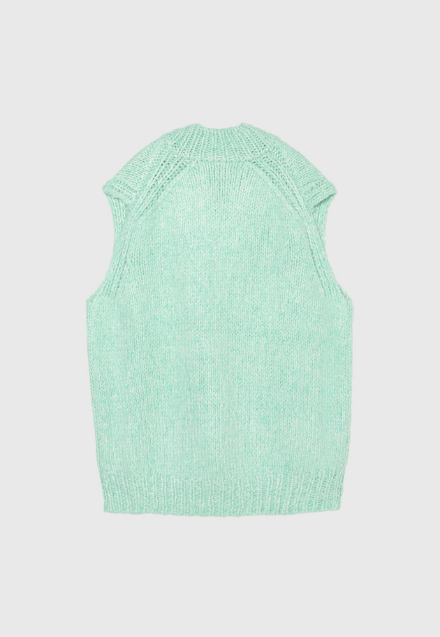 CASHMERE SILK GILET 詳細画像 Green 2