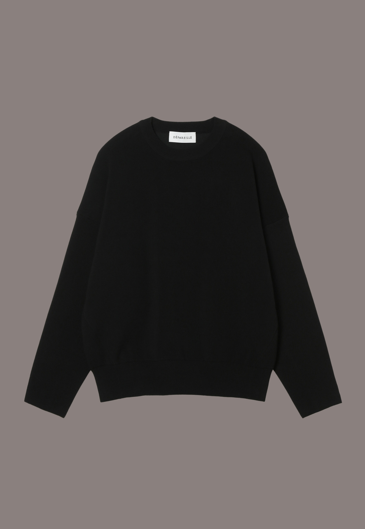 DOUBLE KNIT PULL-OVER 詳細画像 Black 1