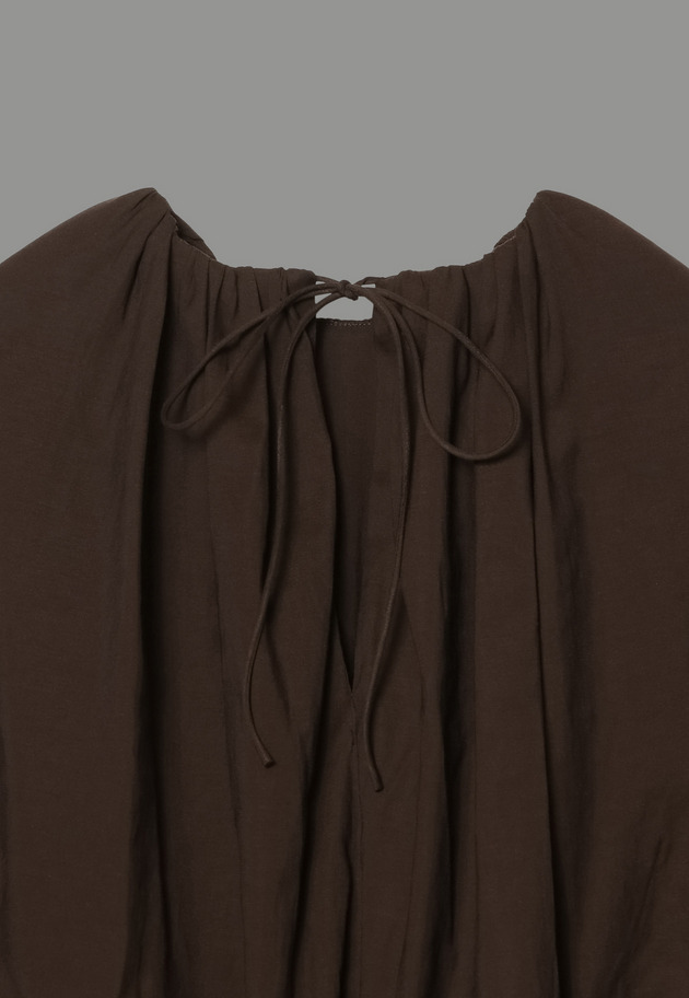 COCOON TOPS DRESS 詳細画像 Brown 17