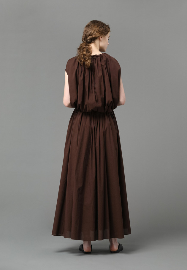 COCOON TOPS DRESS 詳細画像 Brown 5