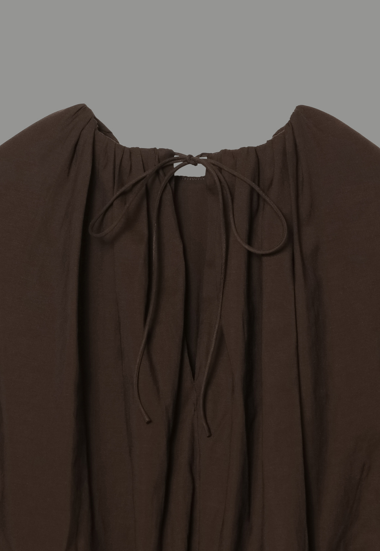 COCOON TOPS DRESS 詳細画像 Brown 17