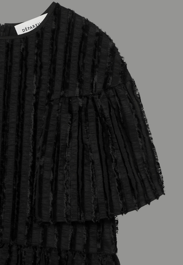CUT JACQUARD BLOUSE 詳細画像 Black 11