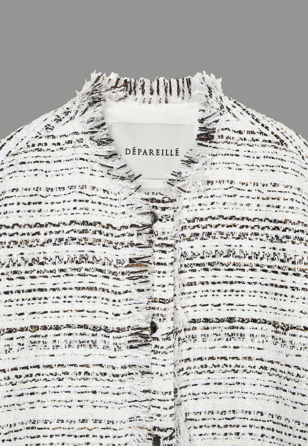 TAPEYARN TWEED FRINGE JACKET 詳細画像 OW 14