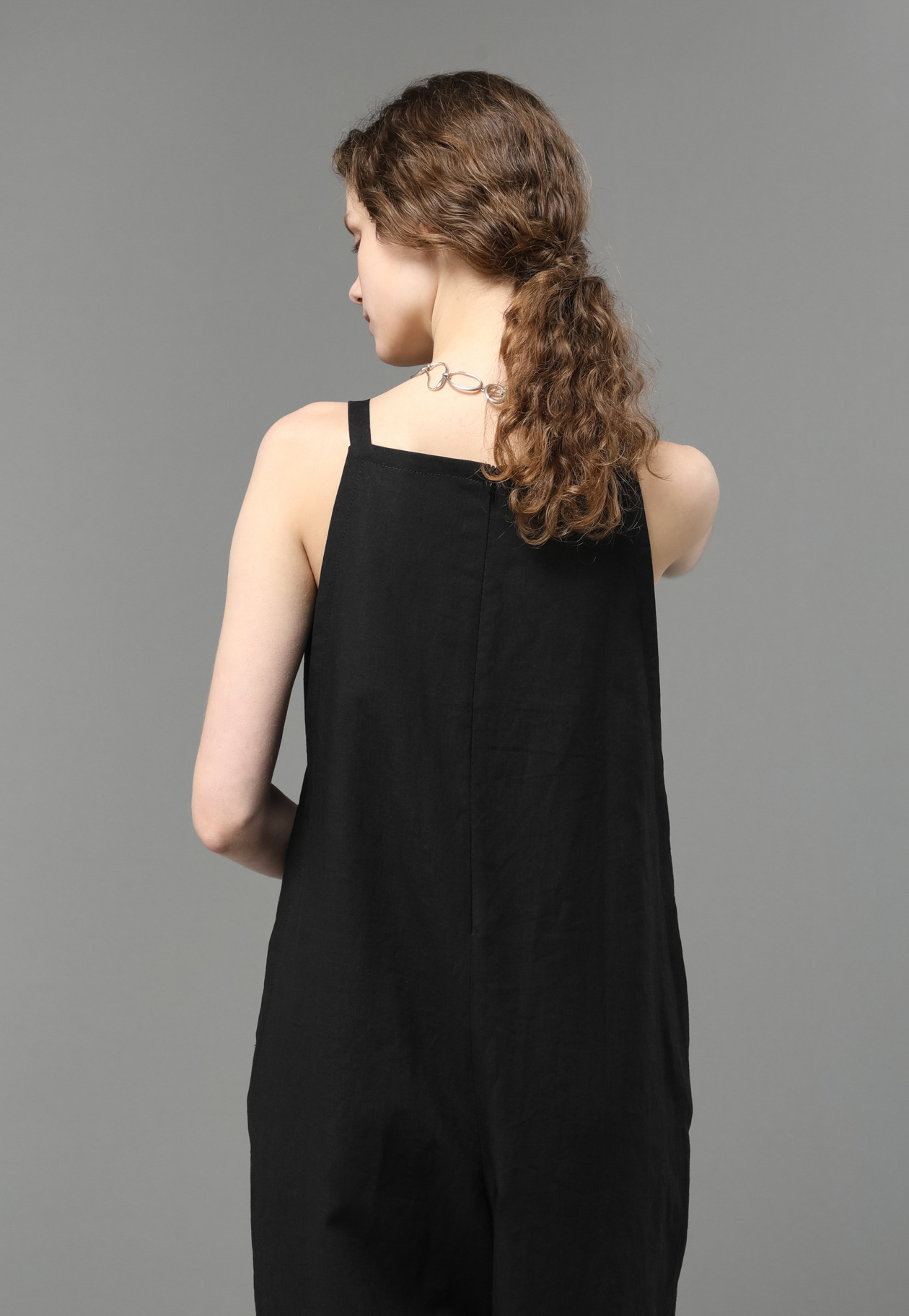 LINEN OVERALLS 詳細画像 Black 4