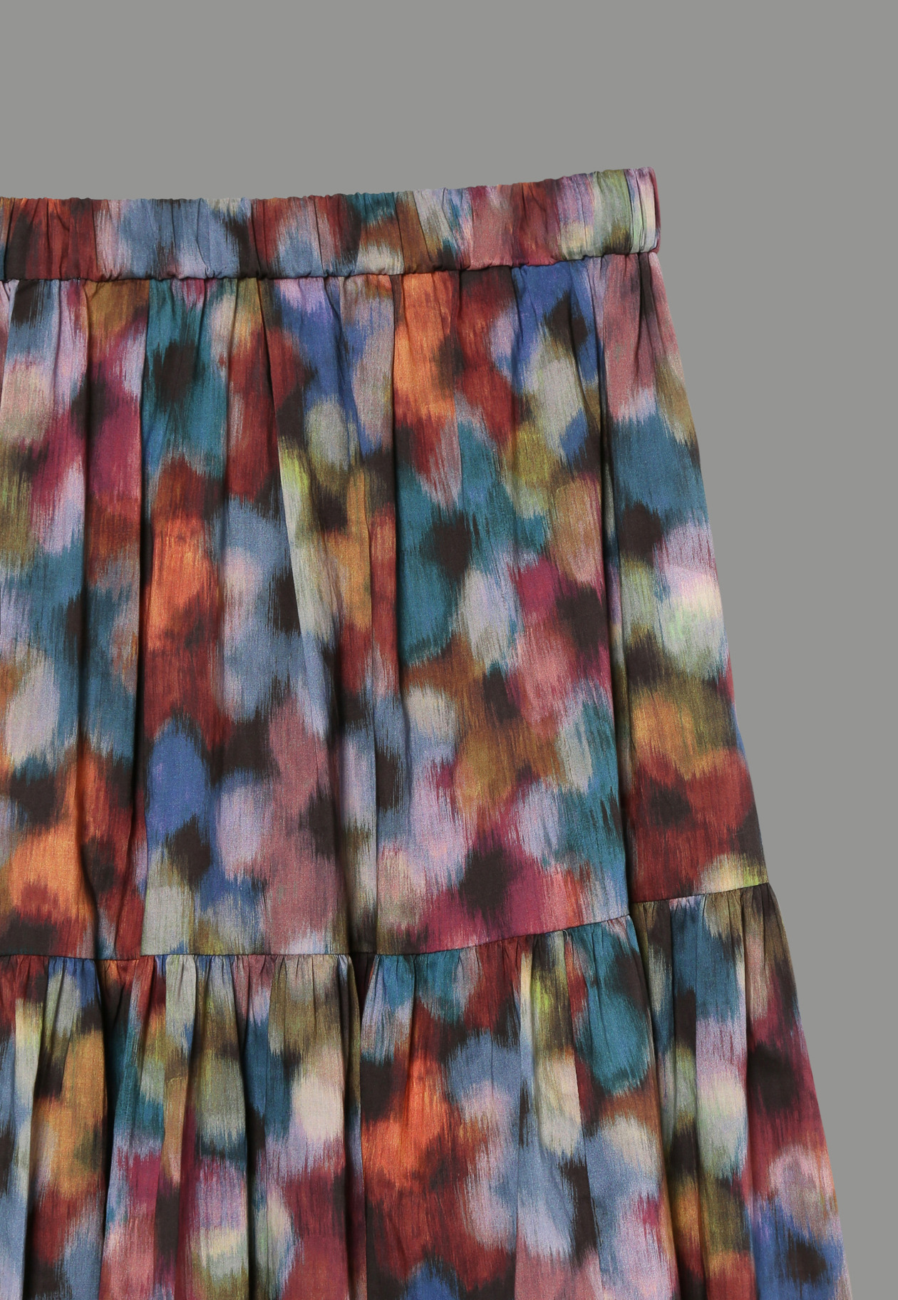 MICHEL FRANCIS PRINT TIERED SKIRT 詳細画像 Red 4