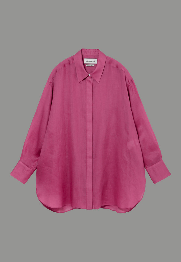 SHEER RAMIE SHIRT 詳細画像 Pink 1