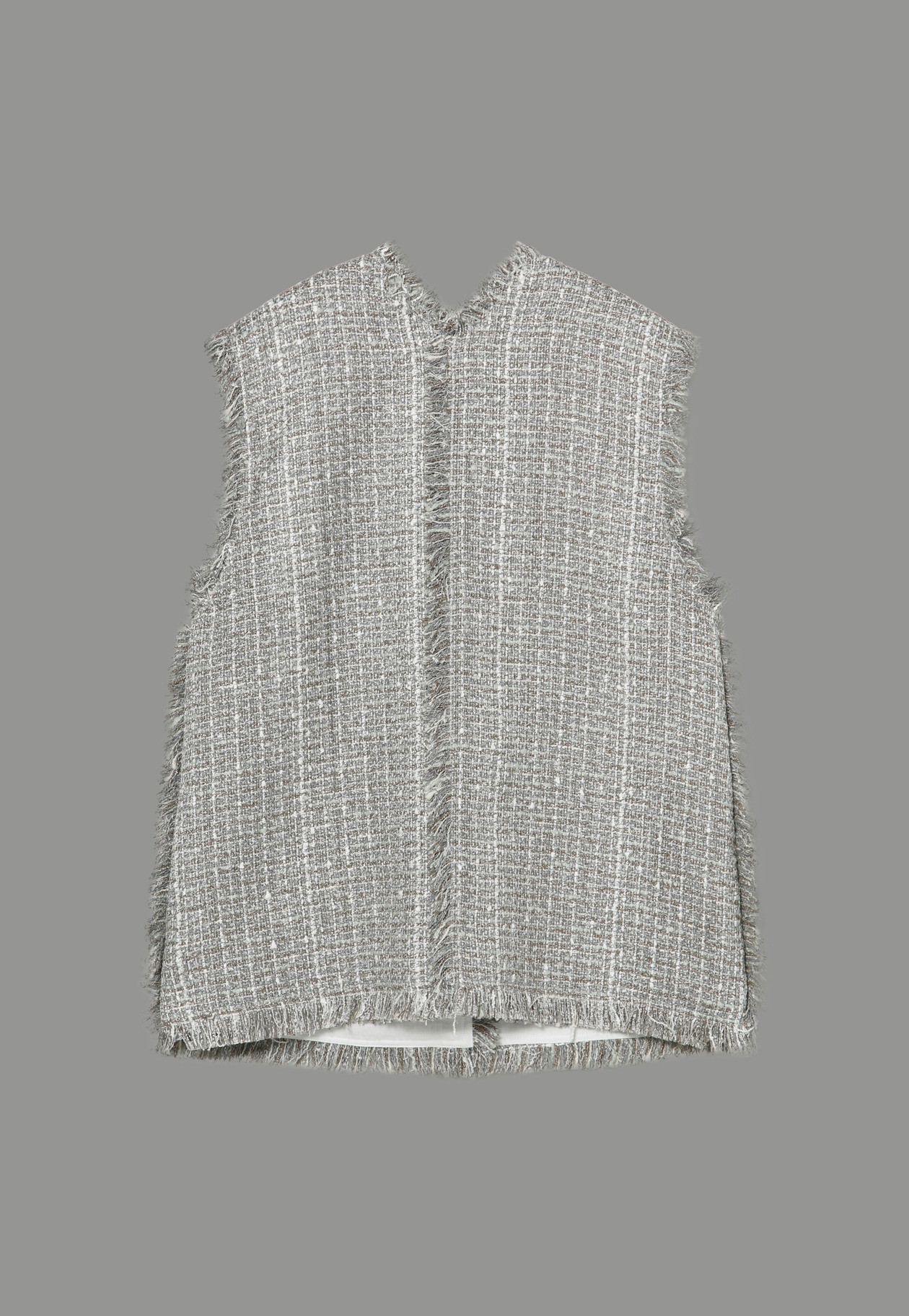 FANCY TWEED VEST 詳細画像 Gray 2