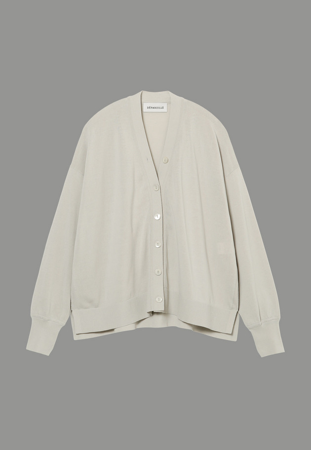 HIGH TWIST COTTON CARDIGAN 詳細画像 L.GY 1